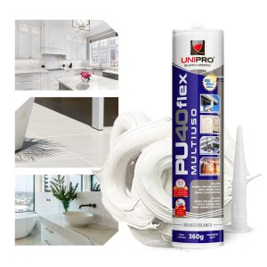 Selante PU40 Branco – Adesivo de Alta Densidade e Resistência para Colagem e Vedação
