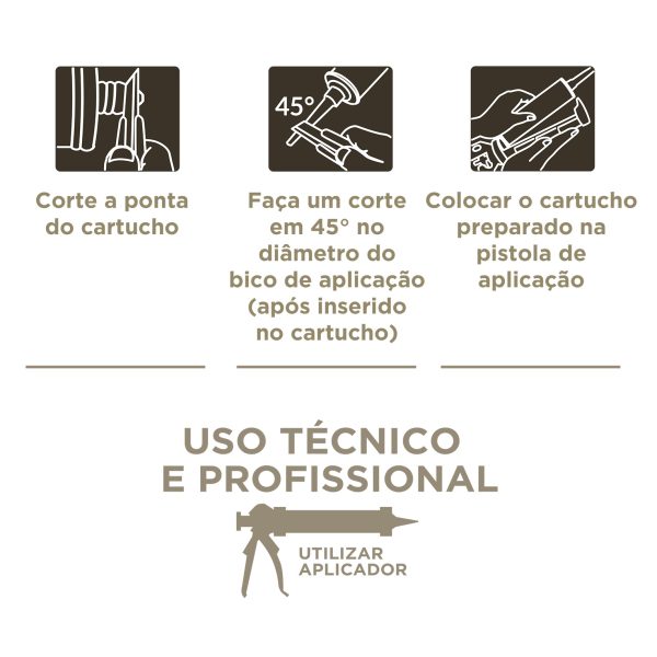 Selante Adesivo Construção Uso Geral - Bege Areia - Imagem 5
