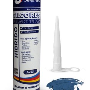Selante Adesivo Silicone Pu Acm Híbrido Azul Flex