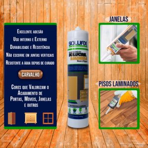 Selante Acrílico Solucril Madeira Base D Água 384 G Carvalho