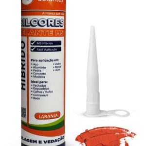 Selante Adesivo Silicone Pu Acm Híbrido Laranja  Flex