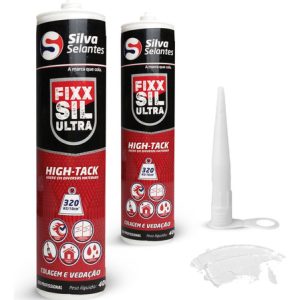 2 Selantes Adesivo Híbrido Fixx Sil Ultra Cola Suporta 320kg