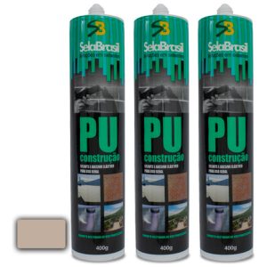 Selante Adesivo Elástico Uso Geral Pu Areia 3 Silicones