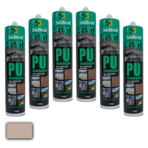Selante Adesivo Elástico Uso Geral Pu Areia 6 Silicones