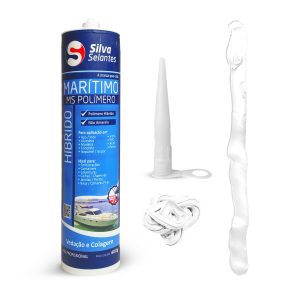 Pu Marítimo Híbrido Selante Adesivo Silicone Vedação Branco