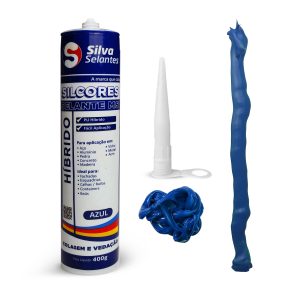 Selante Adesivo Silicone Pu Acm Híbrido Azul Flex